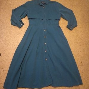 Vintage 80's Bentley Arbuckle Country Western Modest Swing Dress, Size:1…